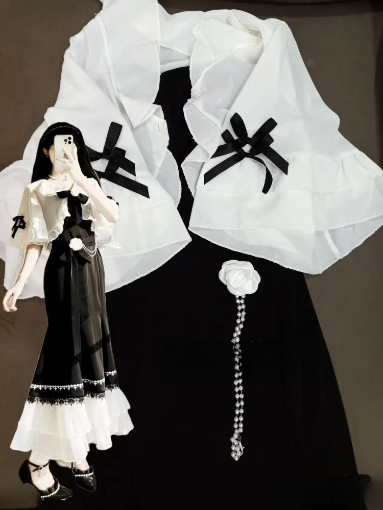 Французские винтажные комплекты платьев феи, женская кавайная одежда, платье миди в стиле Лолиты, вечерние кружевные корейские комплекты платьев из 2 предметов, женский
Французские винтажные комплекты платьев феи, женская кавайная одежда, платье миди в стиле Лолиты, вечерние кружевные корейские комплекты платьев из 2 предметов, женский