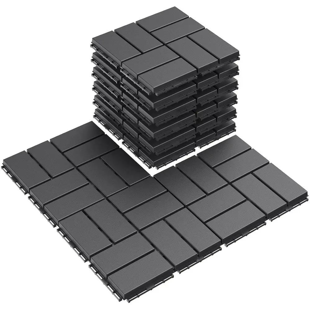 Набор из 9 штук: уличные модульные плитки для патио 12x12 дюймов - всепогодное покрытие для балконов, бассейнов и задних дворов, серый цвет
Набор из 9 штук: уличные модульные плитки для патио 12x12 дюймов - всепогодное покрытие для балконов, бассейнов и задних дворов, серый цвет