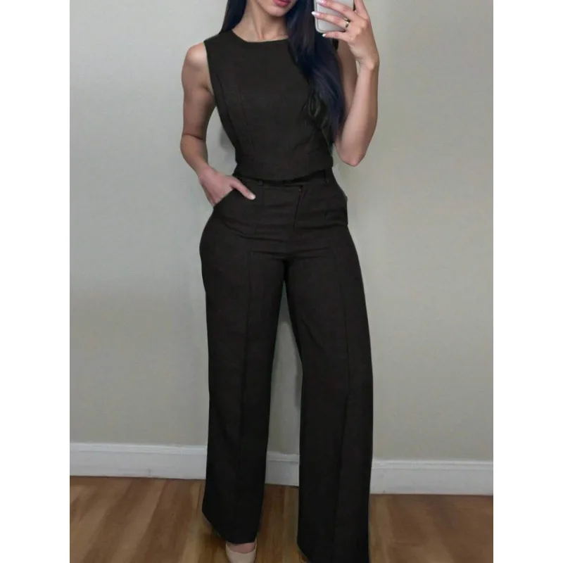 Sleeveless Casual Set Women's Summer Fashion Ensemble No Brand Registered Trademark Xb82626058 Spring 2026 Style
Sleeveless Casual Set Women's Summer Fashion Ensemble No Brand Registered Trademark Xb82626058 Spring 2026 Style