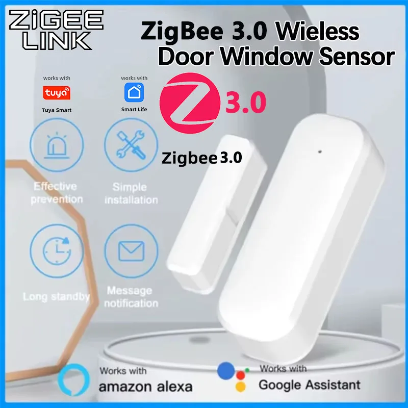 Tuya Zigbee 3,0 датчик двери, окна, умный дом, детектор открытия и закрытия двери, охранная сигнализация, умное управление через Alexa Google Home
Tuya Zigbee 3,0 датчик двери, окна, умный дом, детектор открытия и закрытия двери, охранная сигнализация, умное управление через Alexa Google Home
