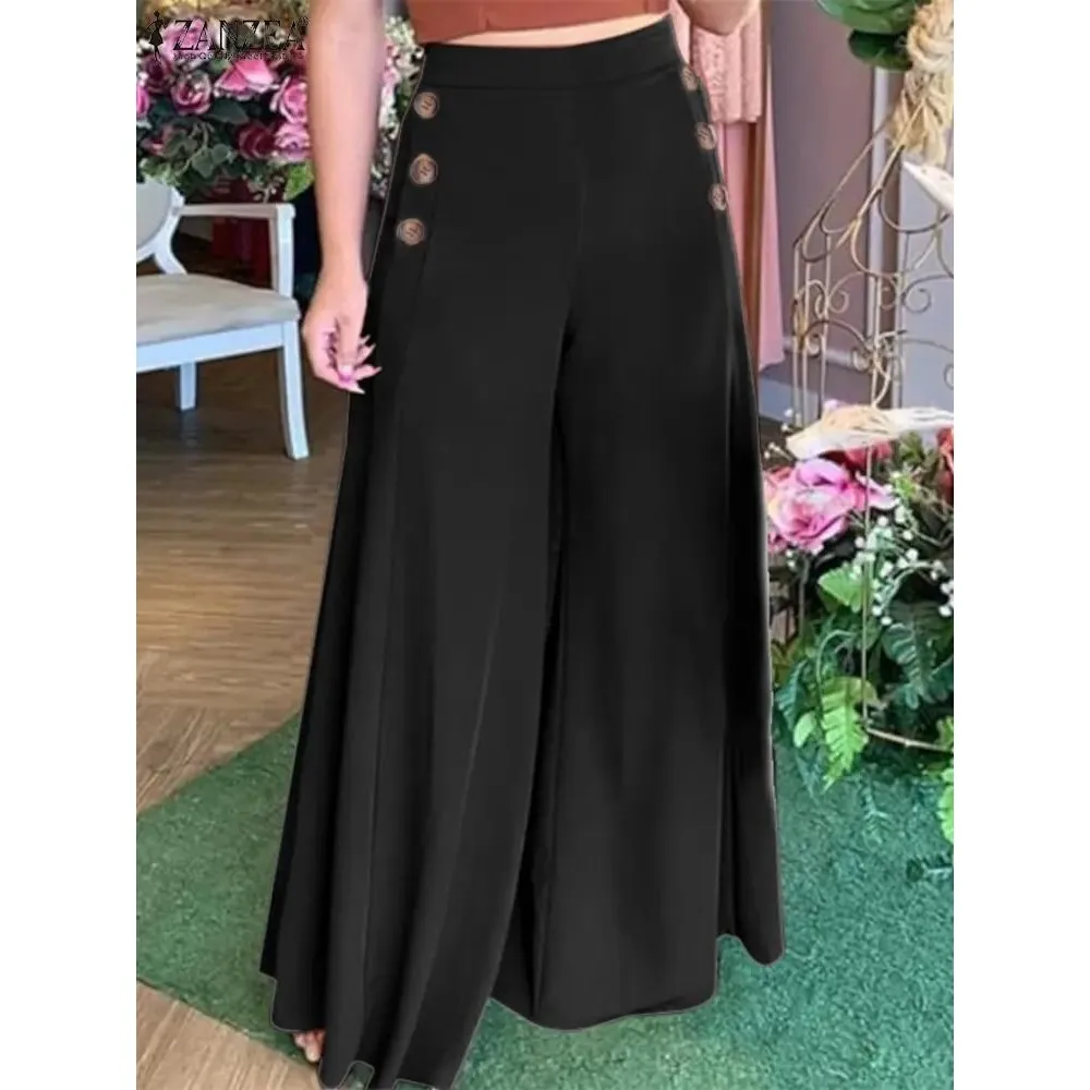 Ele OL Women's Casual Suit Pants ZANZEA Autumn 2025 Wide Leg Cleanfit Sle PVC Material Mid-aged Women's Faion
Ele OL Women's Casual Suit Pants ZANZEA Autumn 2025 Wide Leg Cleanfit Sle PVC Material Mid-aged Women's Faion