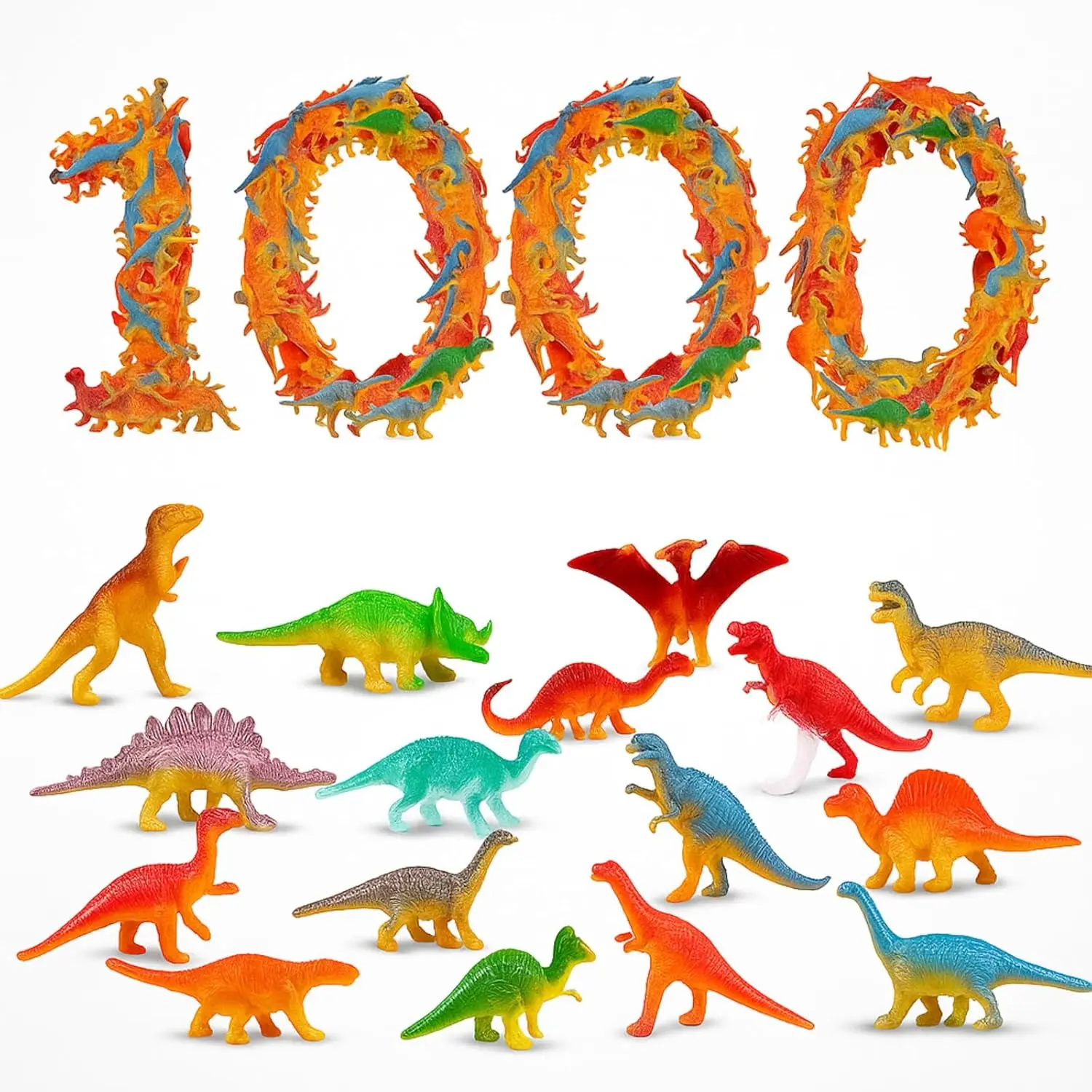 600 Pcs Mini Dinosaur Figures Bulk Toy Set for Kids Birthday Party Favors Classroom Exchange Educational Plastic Dinosaurs
600 Pcs Mini Dinosaur Figures Bulk Toy Set for Kids Birthday Party Favors Classroom Exchange Educational Plastic Dinosaurs