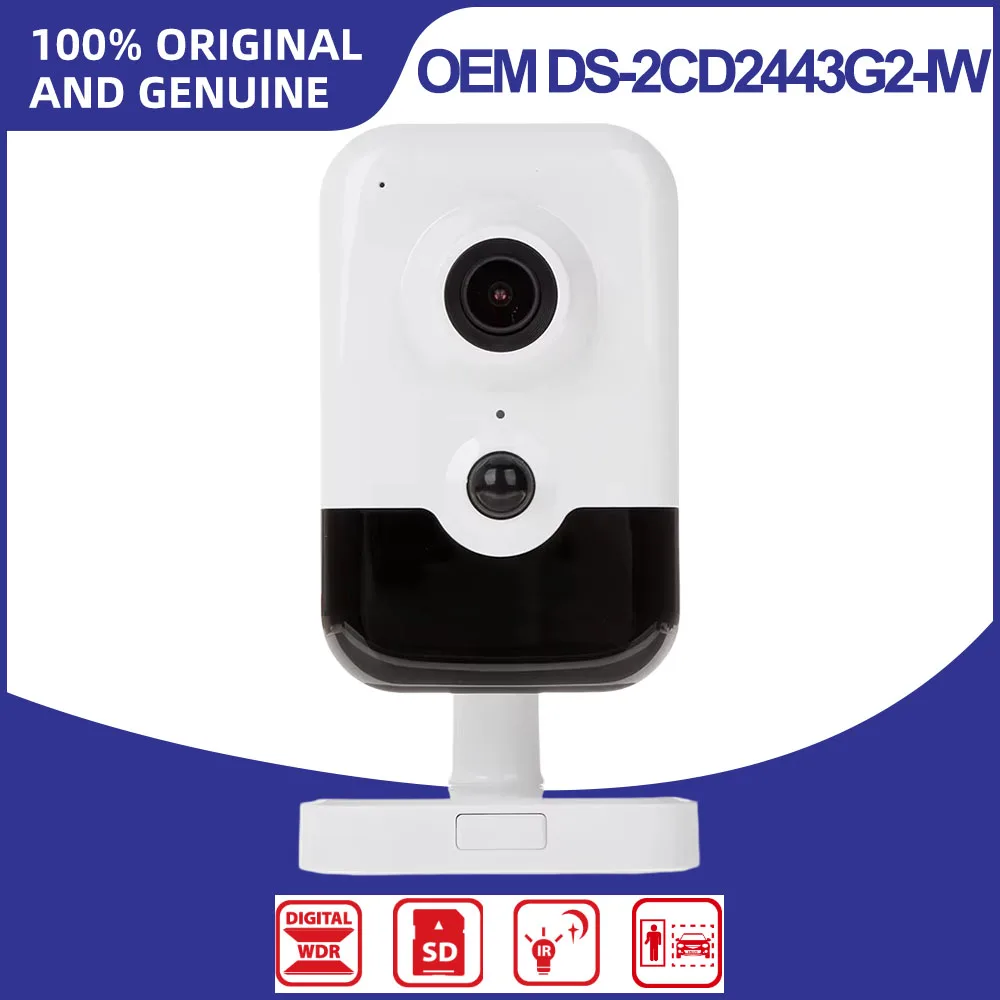 Hikvision OEM DS-2CD2443G2-IW 4MP WiFi Indoor Cube IP Camera Two-Way Audio IR 10m Human Vehicle Detection PIR H.265 WDR NO LOGO
Hikvision OEM DS-2CD2443G2-IW 4MP WiFi Indoor Cube IP Camera Two-Way Audio IR 10m Human Vehicle Detection PIR H.265 WDR NO LOGO