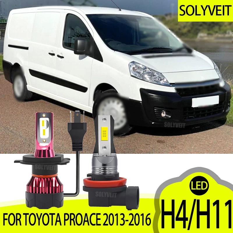 Высокопроизводительные светодиодные лампы для фар дальнего/ближнего света и противотуманных фар H4 H11 6000K белые 12В для Toyota ProAce 2013 2014 2015 2016
Высокопроизводительные светодиодные лампы для фар дальнего/ближнего света и противотуманных фар H4 H11 6000K белые 12В для Toyota ProAce 2013 2014 2015 2016