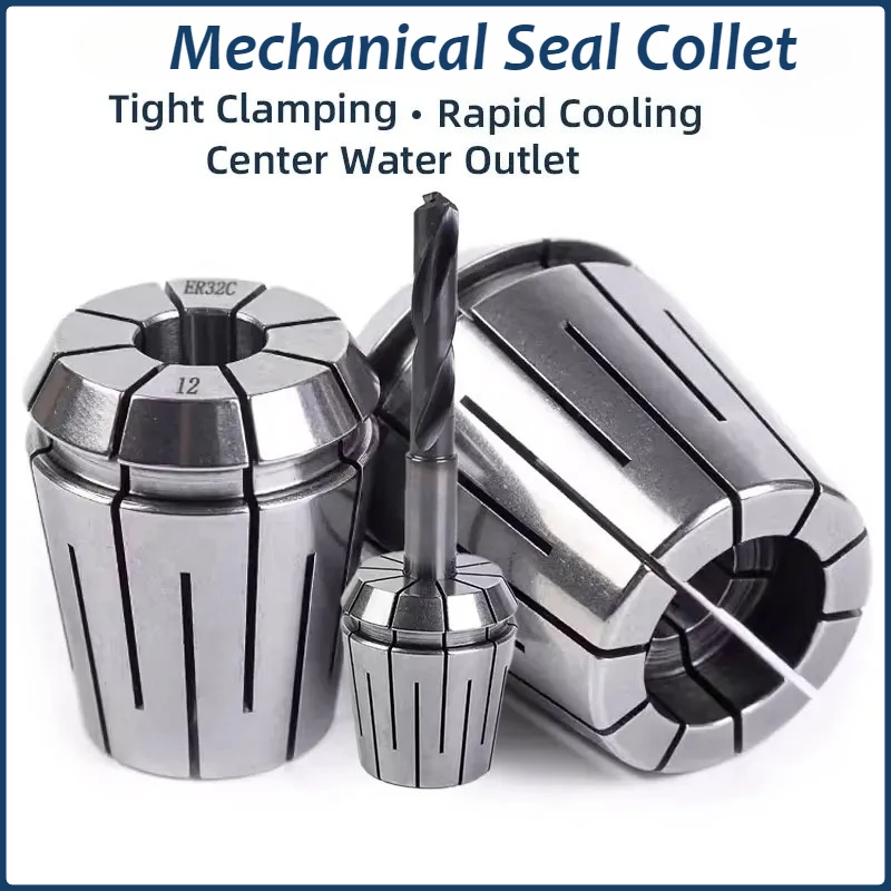 Mechanical Seal Collet Internal Coolant ER Collet 0.008 CNC Sealing Tool Holder ER16 ER20 ER25 ER32
Mechanical Seal Collet Internal Coolant ER Collet 0.008 CNC Sealing Tool Holder ER16 ER20 ER25 ER32
