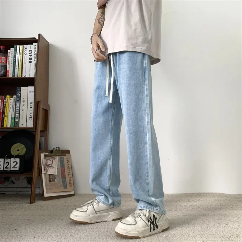 Men's Jeans Fashion Embroidery Baggy Denim Trousers Spring Vintage Straight Wide Pants Male Bottoms Casual Y2K Clothes
Men's Jeans Fashion Embroidery Baggy Denim Trousers Spring Vintage Straight Wide Pants Male Bottoms Casual Y2K Clothes
