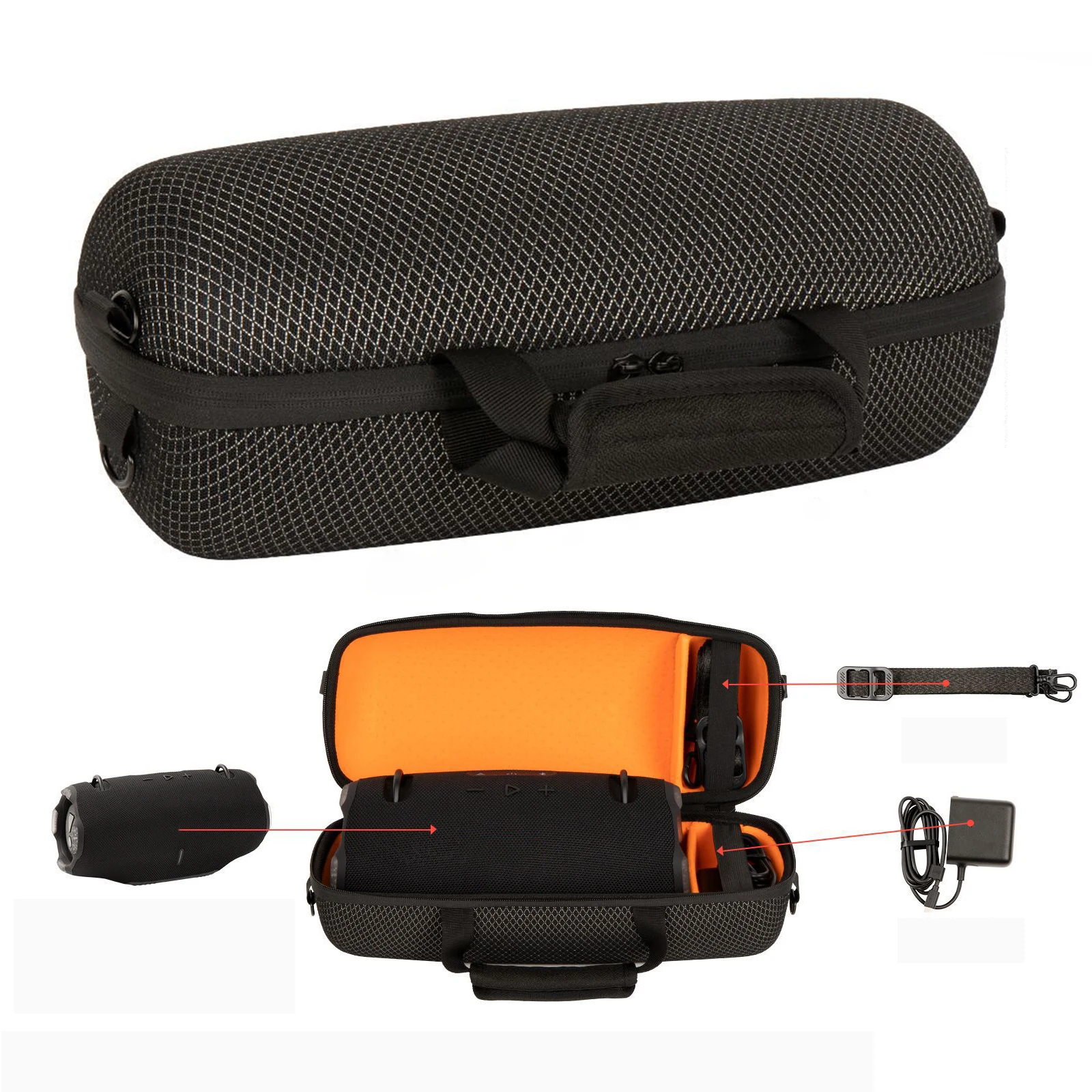 Travel Protective Storage Bag with Shoulder & Hand Strap EVA Protective Cover Case for JBL XTREME5 Wireless BT Speaker
Travel Protective Storage Bag with Shoulder & Hand Strap EVA Protective Cover Case for JBL XTREME5 Wireless BT Speaker