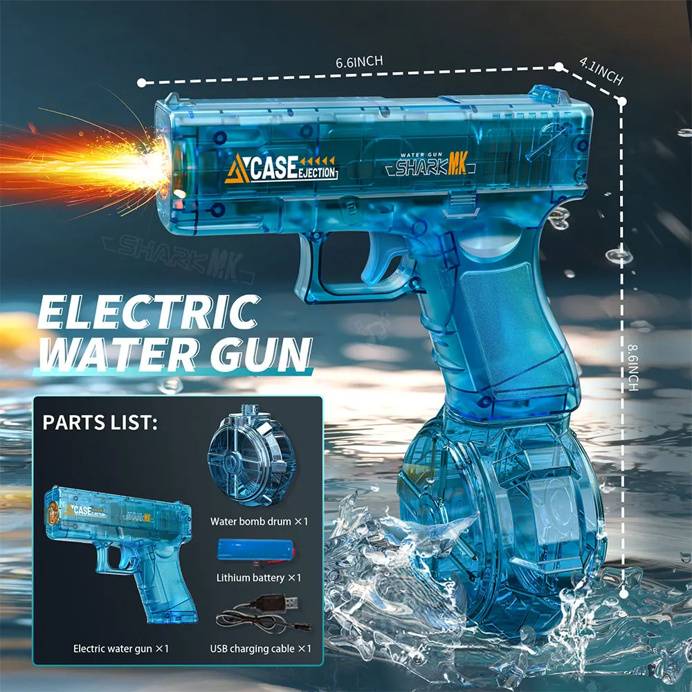 Electric Glock Model Water Gun Full Automatic Flashing Water Pistol 2025 Summer Entertainment Party Toy Gun AC248
Electric Glock Model Water Gun Full Automatic Flashing Water Pistol 2025 Summer Entertainment Party Toy Gun AC248