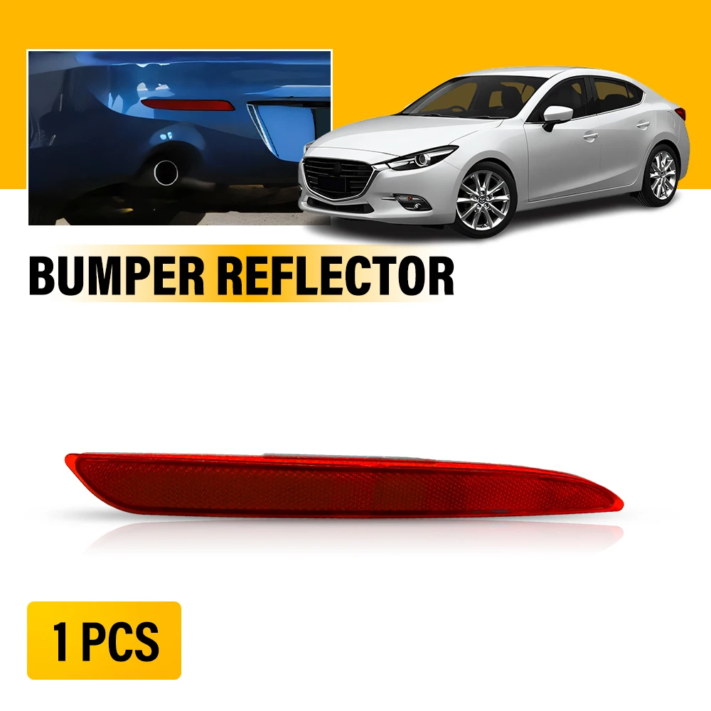 1Pc Car Side Rear Bumper Reflector Left Side Fits Mazda 3 / Axella 2011 2012 2013 Red Lens Taillight Warning Lights Signal Lamp
1Pc Car Side Rear Bumper Reflector Left Side Fits Mazda 3 / Axella 2011 2012 2013 Red Lens Taillight Warning Lights Signal Lamp