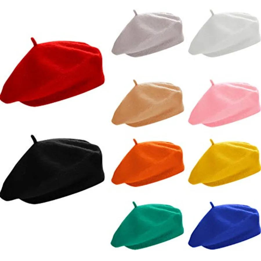 SATINIOR 10 Pcs Artificial Wool Beret for Woman, Artist Hat, French Style Polyester Beret Hat Set
SATINIOR 10 Pcs Artificial Wool Beret for Woman, Artist Hat, French Style Polyester Beret Hat Set