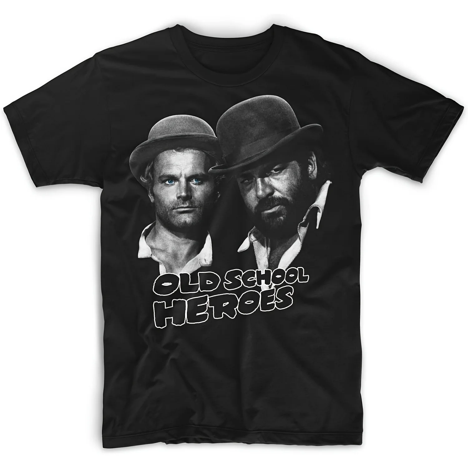 Men's Bud Spencer Vintage Western T-Shirt with Bud Spencer & Terence Hill Retro Print - Soft Stretch Knit Crew Neck Tee for Spaghetti Western Fans, Classic Outfits, Vintage Graphic Tee Men, Character Shirtsmen, Ed Shir
Men's Bud Spencer Vintage Western T-Shirt with Bud Spencer & Terence Hill Retro Print - Soft Stretch Knit Crew Neck Tee for Spaghetti Western Fans, Classic Outfits, Vintage Graphic Tee Men, Character Shirtsmen, Ed Shir