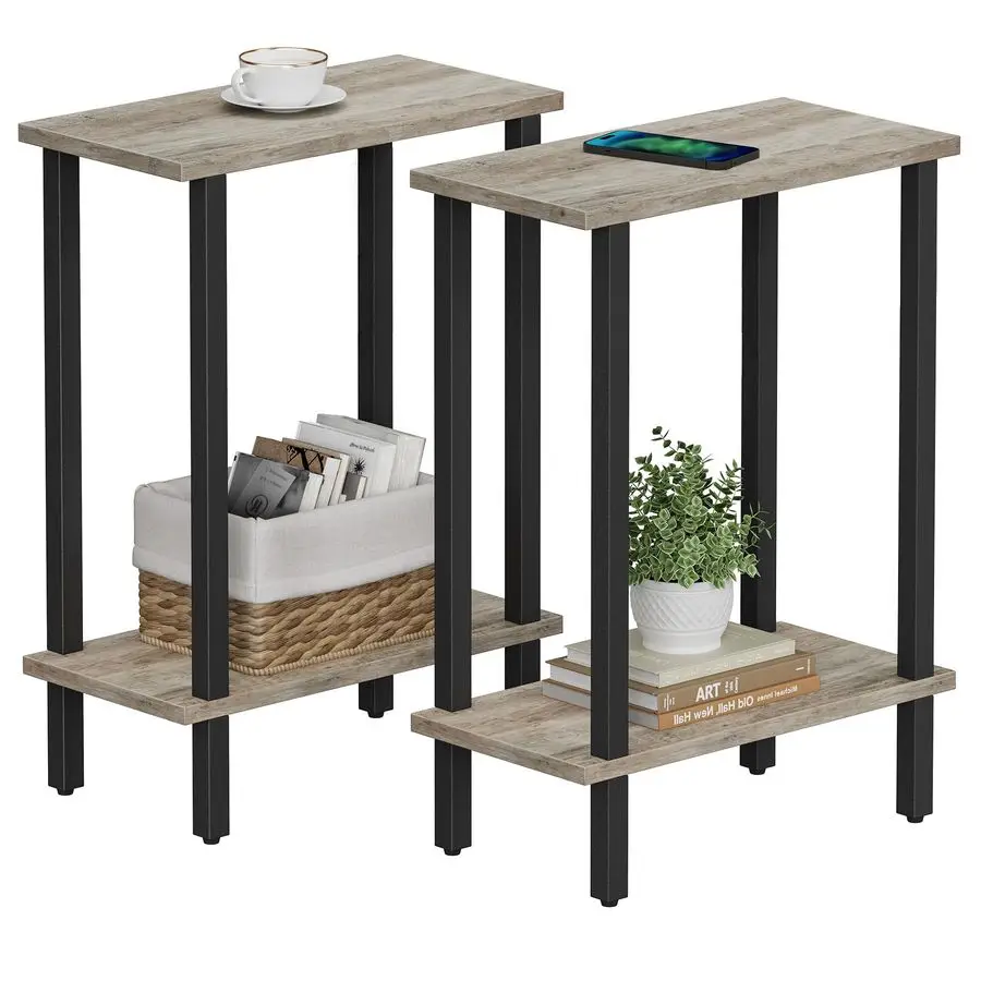 Маленький приставной столик, узкий торцевой столик, набор из 2 шт., тонкий диван-столик, тонкая тумбочка, диванный столик, гостиная, спальня, серый TB0
Маленький приставной столик, узкий торцевой столик, набор из 2 шт., тонкий диван-столик, тонкая тумбочка, диванный столик, гостиная, спальня, серый TB0