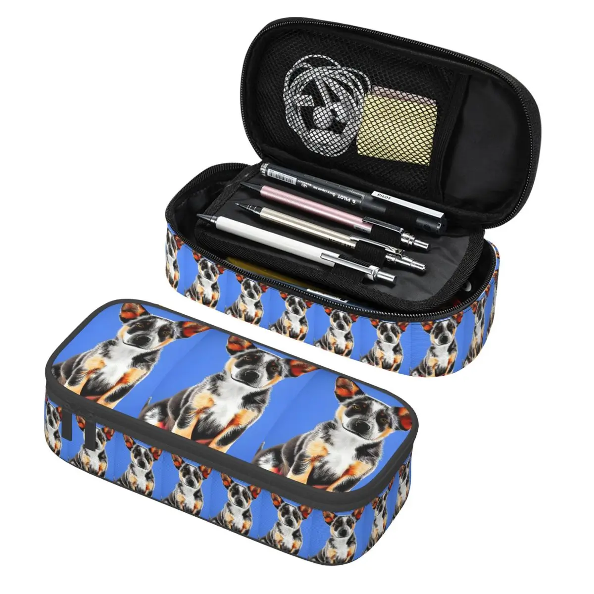 Cute Australian Cattle Dog Puppy Pencil Cases Pencil Pouch Storage Stationery Supplies Big Capacity Pen Box Pencil Bag for Kids
Cute Australian Cattle Dog Puppy Pencil Cases Pencil Pouch Storage Stationery Supplies Big Capacity Pen Box Pencil Bag for Kids