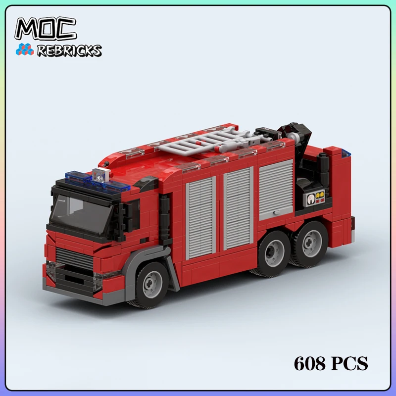 City Series MOC New Fire Rescue Truck 608PCS Building Block Model Kits DIY Assembling Display Toys Children Christmas Gifts
City Series MOC New Fire Rescue Truck 608PCS Building Block Model Kits DIY Assembling Display Toys Children Christmas Gifts