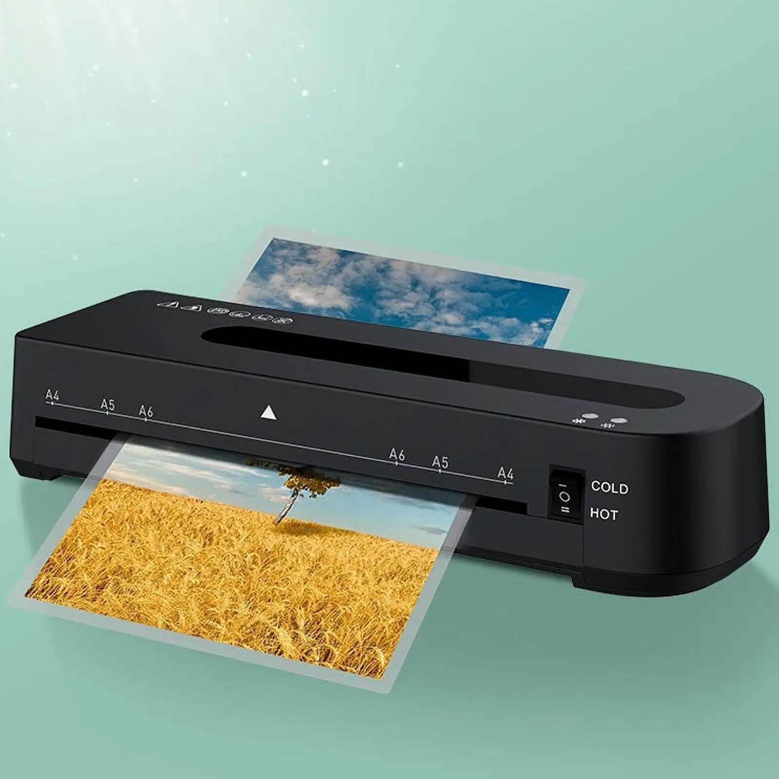 Легкий ламинатор с ламинирующими пленками A4, A5, A6 для сертификатов, школьных документов, рекламы, домашнего использования
Легкий ламинатор с ламинирующими пленками A4, A5, A6 для сертификатов, школьных документов, рекламы, домашнего использования