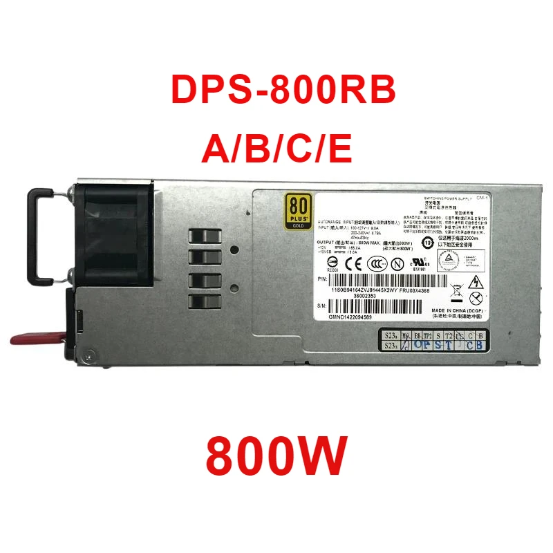 Новый оригинальный блок питания для Lenovo RD330 340 530 630 540 640 Вт, DPS-800RB A/B/C/E
Новый оригинальный блок питания для Lenovo RD330 340 530 630 540 640 Вт, DPS-800RB A/B/C/E