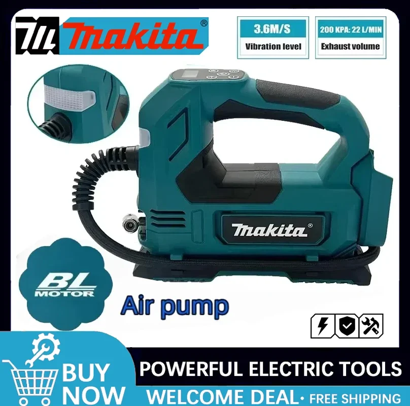 Портативный беспроводной компрессор Makita 18В для накачки шин автомобиля, велосипеда, мячей
Портативный беспроводной компрессор Makita 18В для накачки шин автомобиля, велосипеда, мячей
