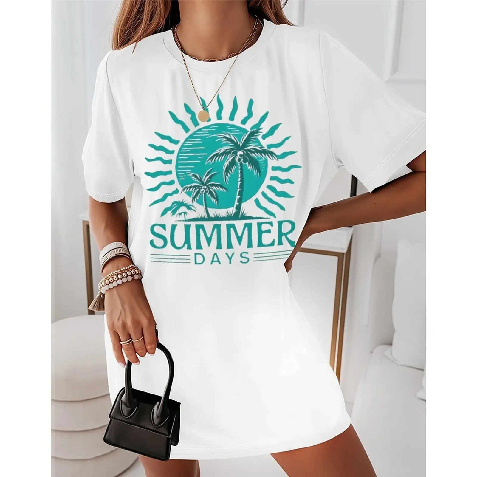 2025 Summer Tops For Woman Sexy O Neck T Shirt Basic Print Short Sleeve T-Shirts Oversized Casual Streetwear Hip Hop Y2k Clothes
2025 Summer Tops For Woman Sexy O Neck T Shirt Basic Print Short Sleeve T-Shirts Oversized Casual Streetwear Hip Hop Y2k Clothes