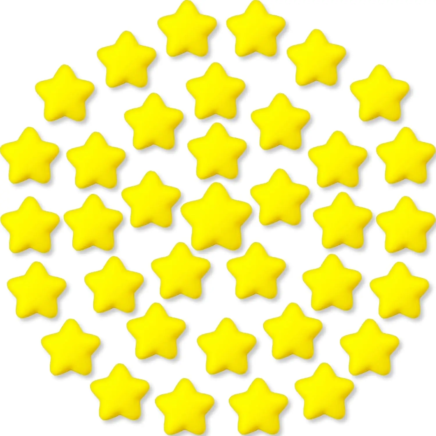 36 Pcs Star Stress Balls,2.16 Inch Mini Foam Squeeze Balls,Yellow Anxiety Relief Star Toys for Party Bag Gift Fillers Birthday Favors Classroom Prize
36 Pcs Star Stress Balls,2.16 Inch Mini Foam Squeeze Balls,Yellow Anxiety Relief Star Toys for Party Bag Gift Fillers Birthday Favors Classroom Prize