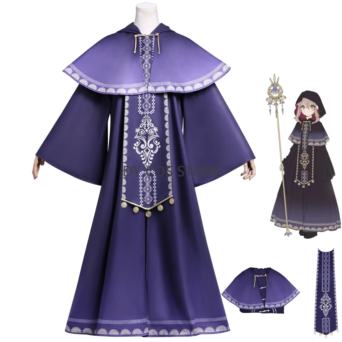 Аниме Тихая Ведьма Моника Эверт Косплей Костюм Фиолетовый Халат Платье Пальто Униформа Женский Милый Хэллоуин Бальный Костюм в Маске
Аниме Тихая Ведьма Моника Эверт Косплей Костюм Фиолетовый Халат Платье Пальто Униформа Женский Милый Хэллоуин Бальный Костюм в Маске