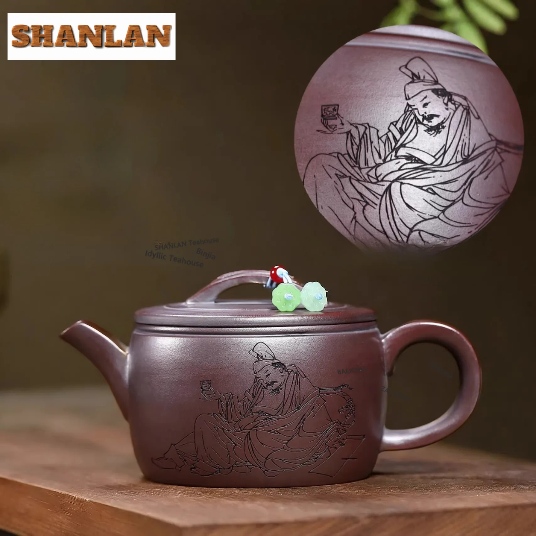 280ml Aesthetic Yixing Purple Clay Teapots Handmade Large Caliber Pot Raw Ore Ancient Bronze Mud Kettle Zisha Teaset Tea Service
280ml Aesthetic Yixing Purple Clay Teapots Handmade Large Caliber Pot Raw Ore Ancient Bronze Mud Kettle Zisha Teaset Tea Service