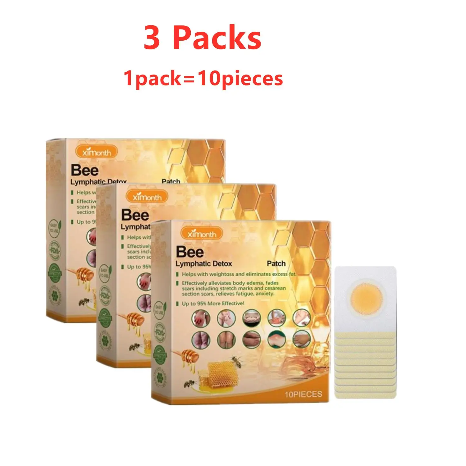 30 Pieces New Zealand Bee Patch Belly Patch Abdominal Navel Sticker Fast Burning Fat Improve Stomach
30 Pieces New Zealand Bee Patch Belly Patch Abdominal Navel Sticker Fast Burning Fat Improve Stomach