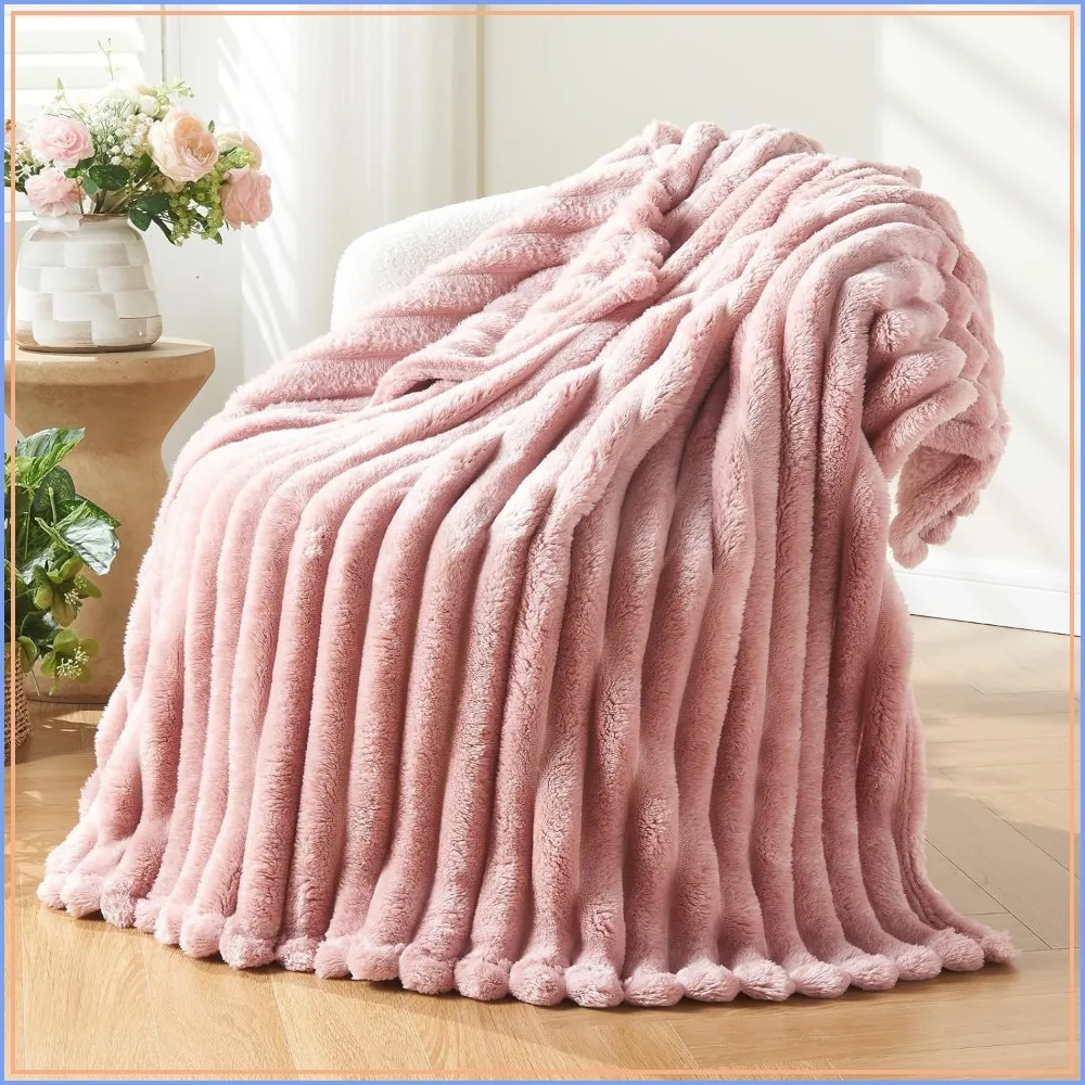 Premium Flannel Fleece Throw Blanket, Soft Silky 3D Ribbed Jacquard, Lightweight All Season Use (50x60")
Premium Flannel Fleece Throw Blanket, Soft Silky 3D Ribbed Jacquard, Lightweight All Season Use (50x60")