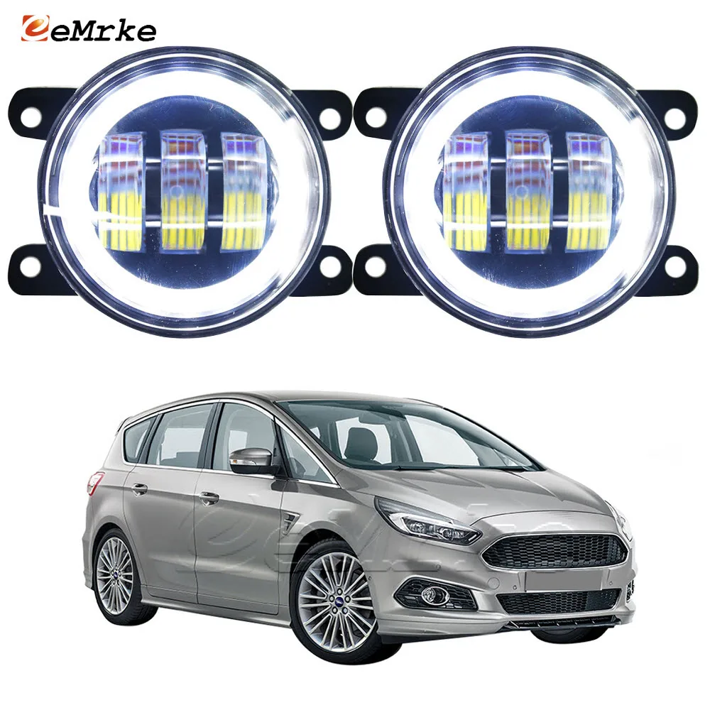 Pair for Ford S-max CJ 2015 2016 2017 Territory Focus 2/3 Led Fog Lights Assembly Led Angel Eyes DRL w/ Lens Car Signal Light
Pair for Ford S-max CJ 2015 2016 2017 Territory Focus 2/3 Led Fog Lights Assembly Led Angel Eyes DRL w/ Lens Car Signal Light