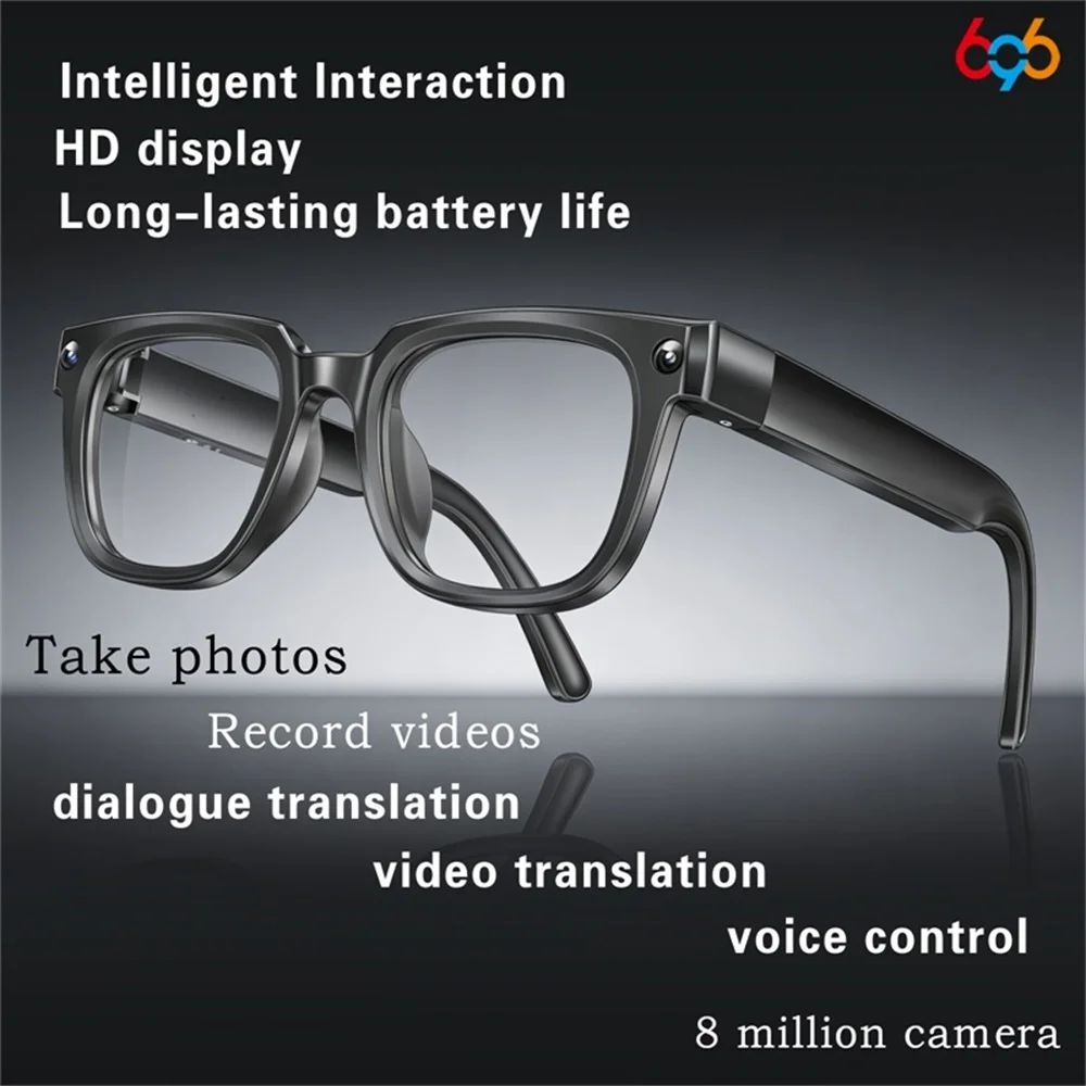 New Intelligent AI Camera Glasses Dialogue Translation HD Call Take photos Video Recording Music Playing Men Women Smart Glasses
New Intelligent AI Camera Glasses Dialogue Translation HD Call Take photos Video Recording Music Playing Men Women Smart Glasses