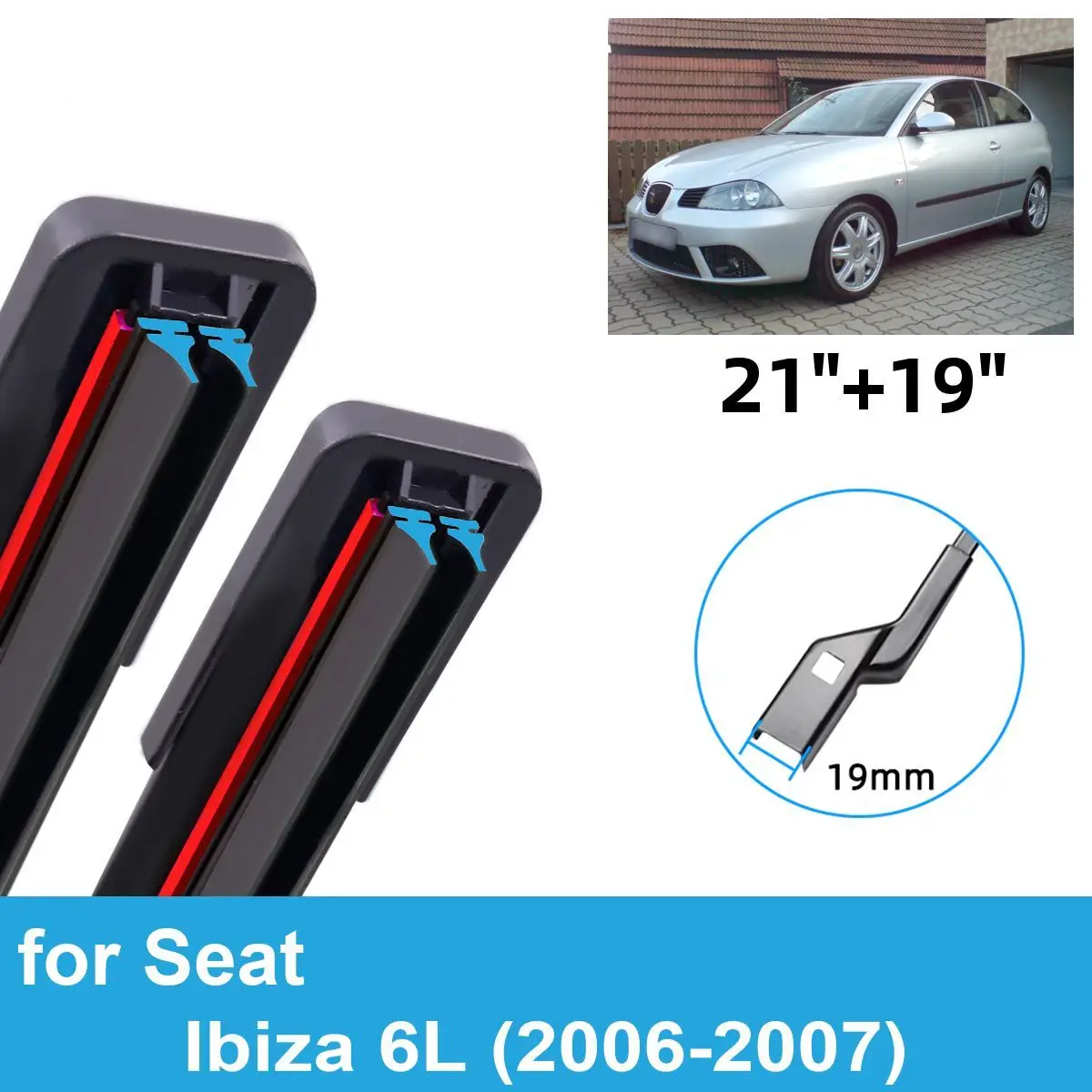 2PCS Car Wiper Blades for 2006-2007 Seat Ibiza 6L Front Windscreen Windshield Wipers Double Rubber Car Accessories 2006 2007
2PCS Car Wiper Blades for 2006-2007 Seat Ibiza 6L Front Windscreen Windshield Wipers Double Rubber Car Accessories 2006 2007