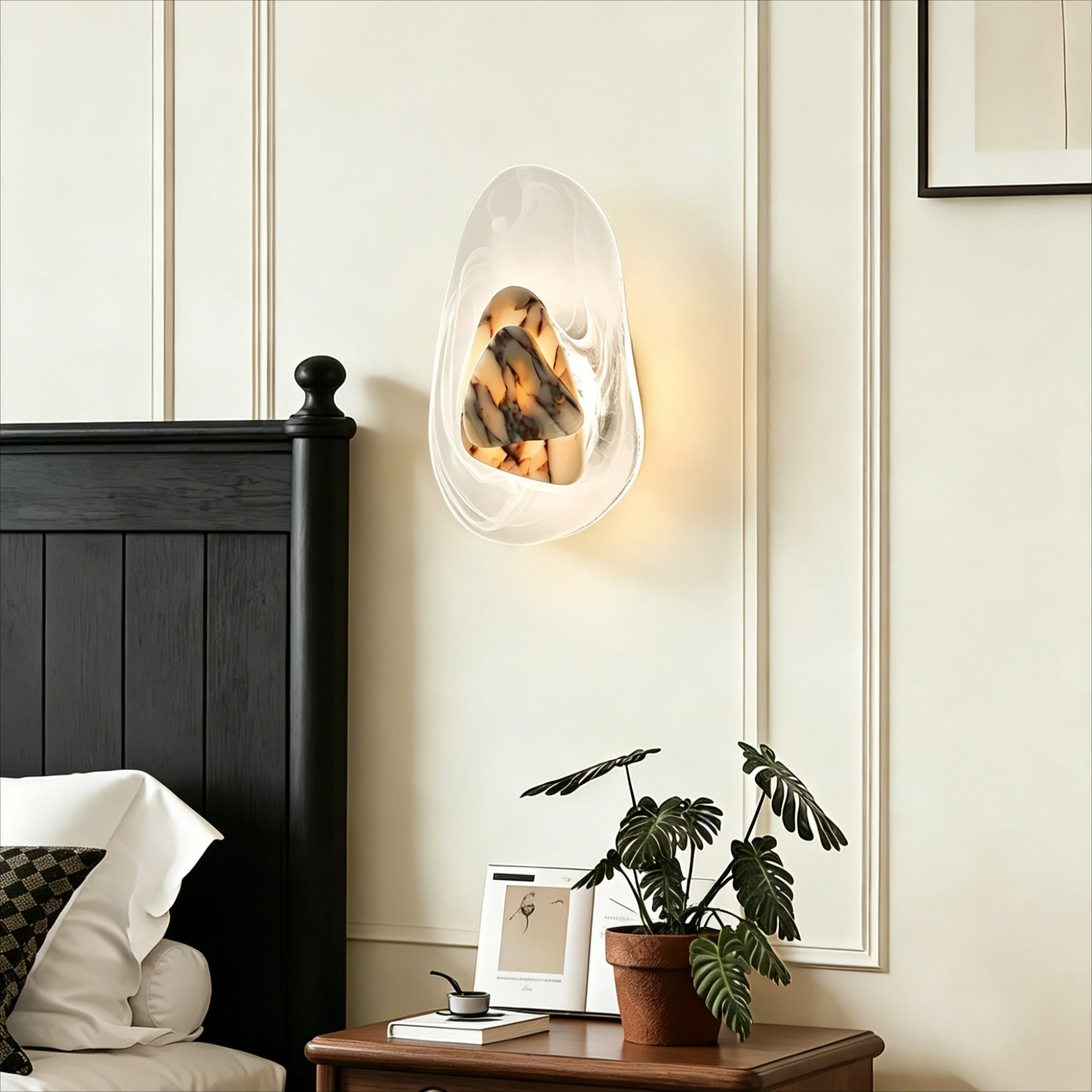 Modern Nordic Travertine Marble Wall Lamp Bedroom Bedside Living Room TV Background Wall LED Luxurious & Minimalist Wall Light
Modern Nordic Travertine Marble Wall Lamp Bedroom Bedside Living Room TV Background Wall LED Luxurious & Minimalist Wall Light
