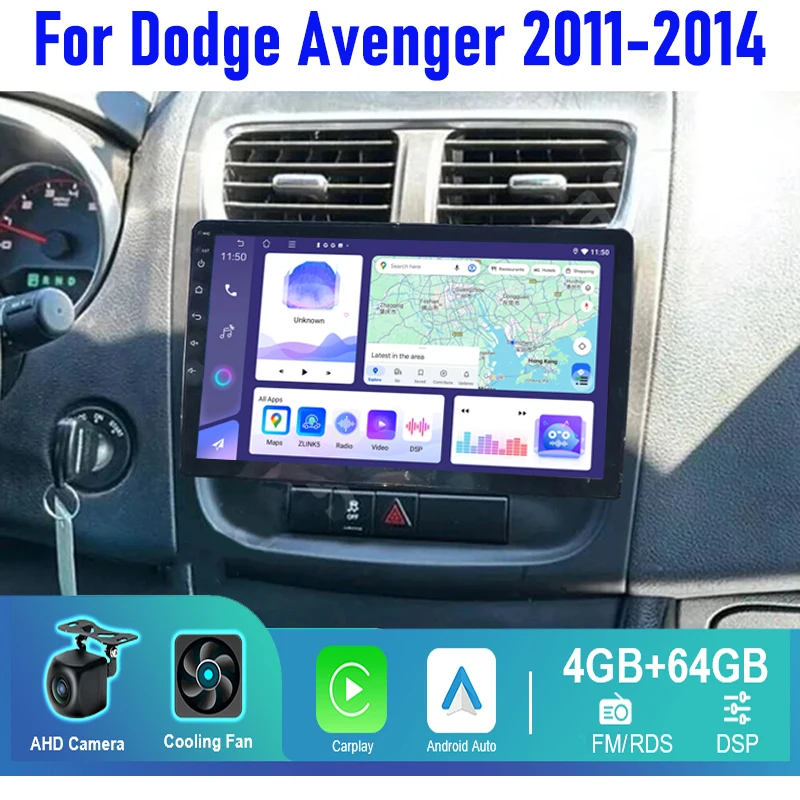 10'' For Dodge Avenger 2011-2014 Car Radio Head Unit Carplay Apple Android 13 Auto Intelligent System Multimedia Player GPS 4-64
10'' For Dodge Avenger 2011-2014 Car Radio Head Unit Carplay Apple Android 13 Auto Intelligent System Multimedia Player GPS 4-64