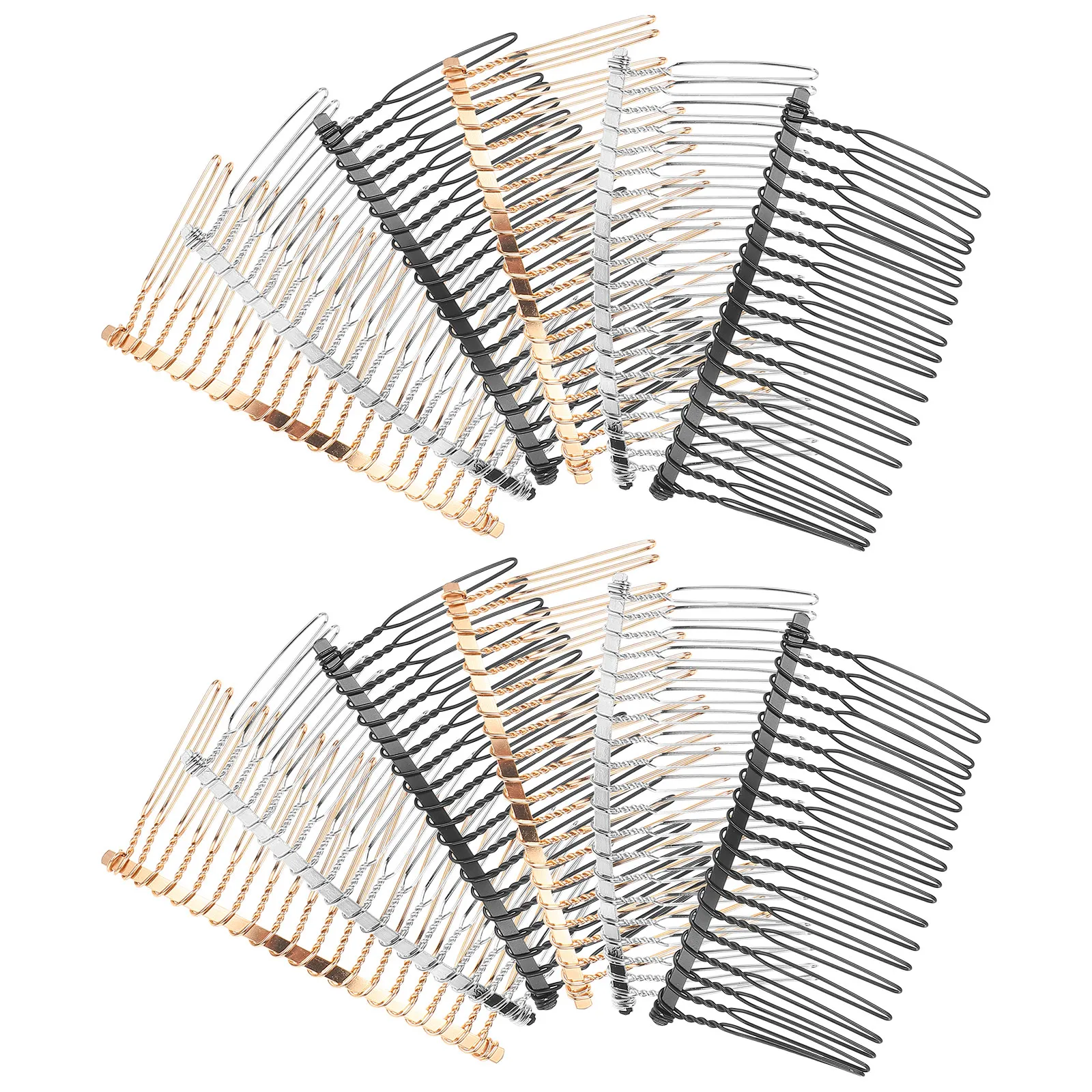 12Pcs Hair Comb Set Premium Metal 20 Teeth Design Slide Hairclip for Bridal Wedding Party Women Daily Use
12Pcs Hair Comb Set Premium Metal 20 Teeth Design Slide Hairclip for Bridal Wedding Party Women Daily Use