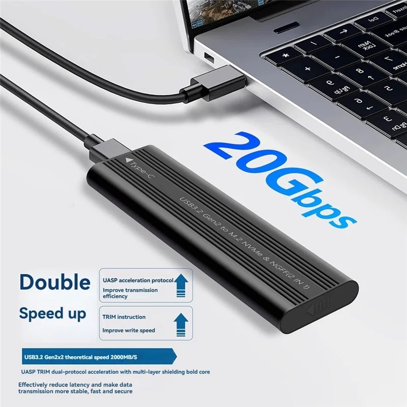 AED5-M.2 SATA NVME SSD-корпус без инструментов USB3.2 Type C 20 Гбит/с Внешний твердотельный адаптер для 2280/2260/2242
AED5-M.2 SATA NVME SSD-корпус без инструментов USB3.2 Type C 20 Гбит/с Внешний твердотельный адаптер для 2280/2260/2242