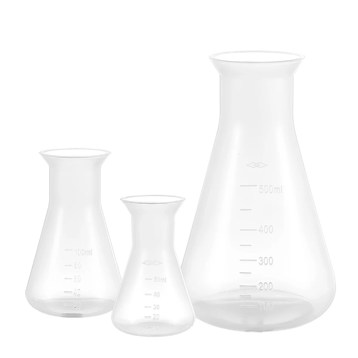 Hemobllo 3pcs Plastic Flask Conical Flask for Laboratory Students Kids Educational Learning Toys (50ml+100ml+500ml)
Hemobllo 3pcs Plastic Flask Conical Flask for Laboratory Students Kids Educational Learning Toys (50ml+100ml+500ml)