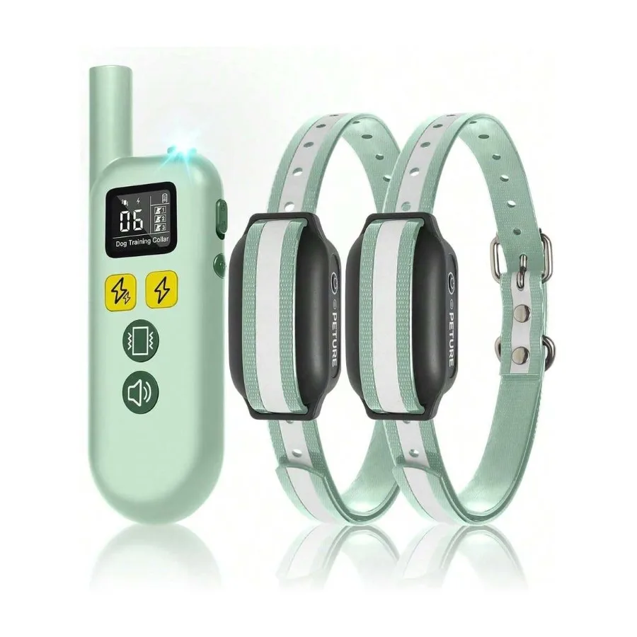 Dog Shock Collar With Remote, 3300Ft 4 In 1 Dog Training Collar With Beep, Vibration, Shock and Double Shock, IPX7 Waterproof T
Dog Shock Collar With Remote, 3300Ft 4 In 1 Dog Training Collar With Beep, Vibration, Shock and Double Shock, IPX7 Waterproof T