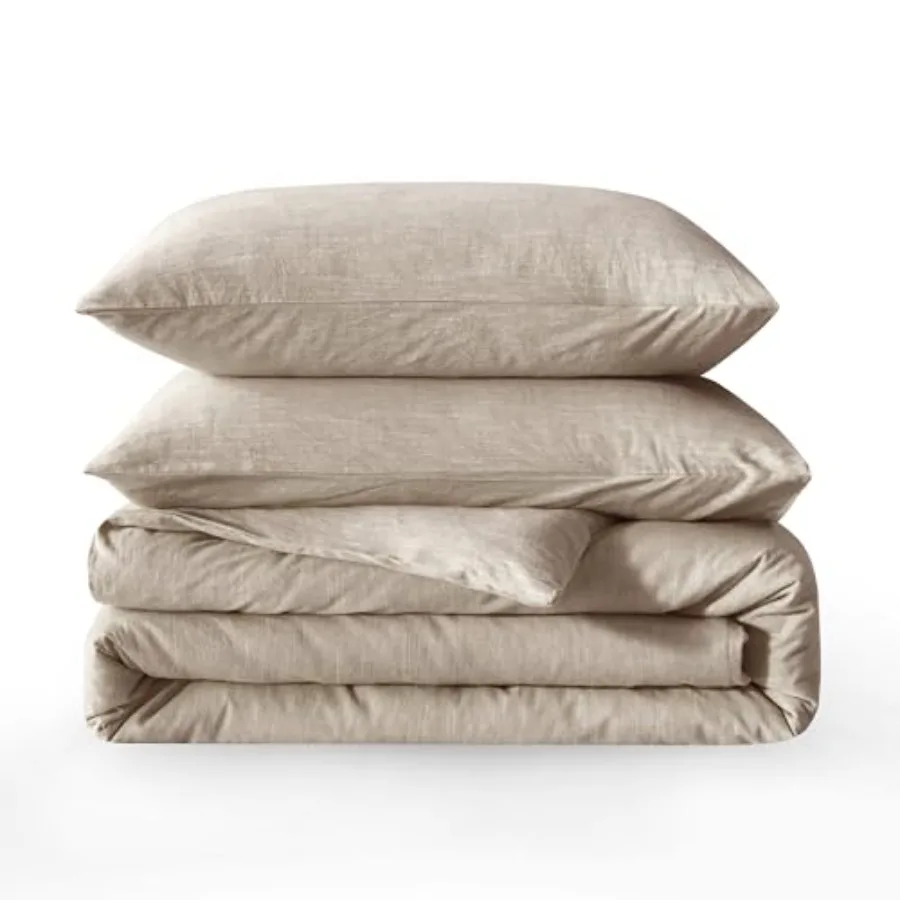Linen Duvet Cover Size - Soft Breathable Cotton Linen Blend 3-Pieces Bedding Set with 2 Pillowcases Stonewashed Texture All-Sea
Linen Duvet Cover Size - Soft Breathable Cotton Linen Blend 3-Pieces Bedding Set with 2 Pillowcases Stonewashed Texture All-Sea
