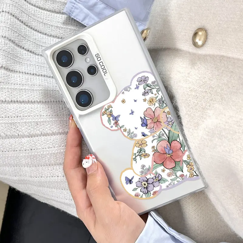 For Samsung Galaxy S24 S23 Ultra Plus FE S25 S22 Ultra Plus S21 FE Laser Phone Case Flower And Cute Cartoon Animal Bear Covers
For Samsung Galaxy S24 S23 Ultra Plus FE S25 S22 Ultra Plus S21 FE Laser Phone Case Flower And Cute Cartoon Animal Bear Covers