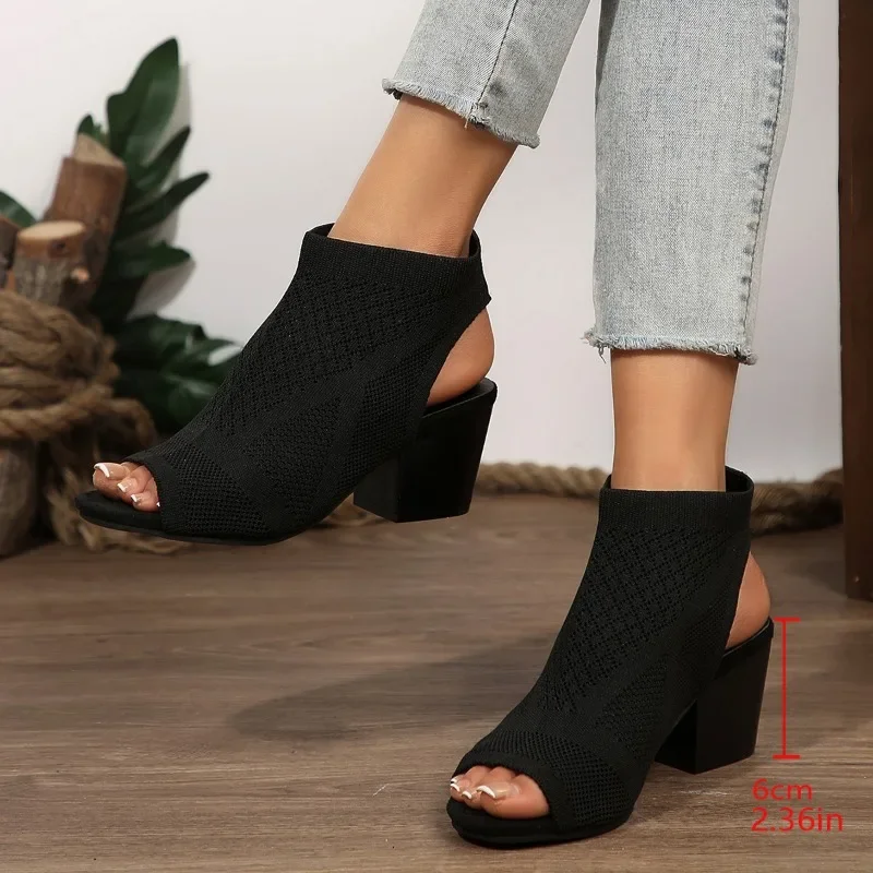Heels Female Sandal Comfort Shoes for Women Large Size Girls Elastic Band Big Fashion High 2025
Heels Female Sandal Comfort Shoes for Women Large Size Girls Elastic Band Big Fashion High 2025