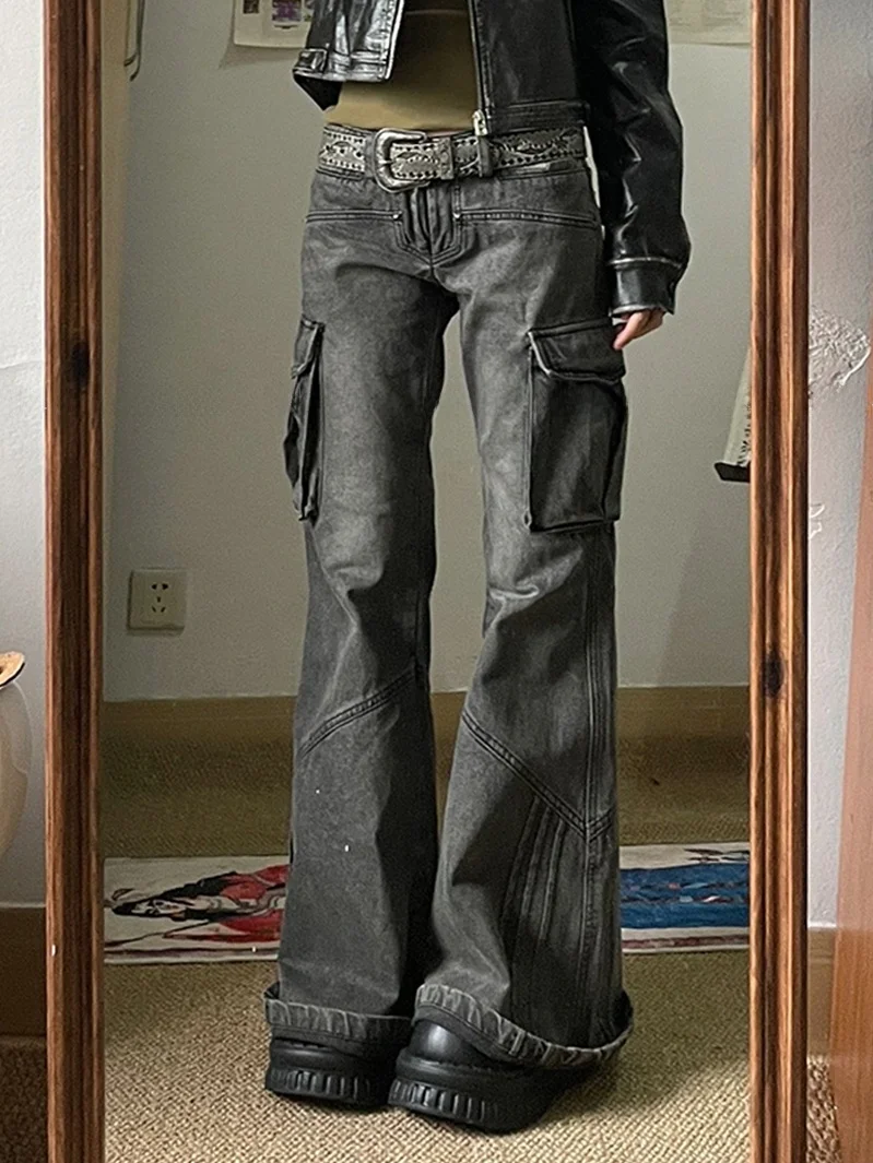 Low Waist Women's Workwear Pants American Heavy Duty 3D Pocket Micro Flared Washed Summer Design Low Waist Hot Girl Jeans
Low Waist Women's Workwear Pants American Heavy Duty 3D Pocket Micro Flared Washed Summer Design Low Waist Hot Girl Jeans