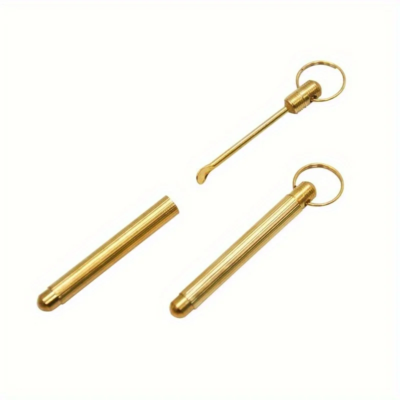 5pcs Golden Folding Ear Spoon Keychain - Portable Metal Ear Cleaning Tool, No Battery Required
5pcs Golden Folding Ear Spoon Keychain - Portable Metal Ear Cleaning Tool, No Battery Required
