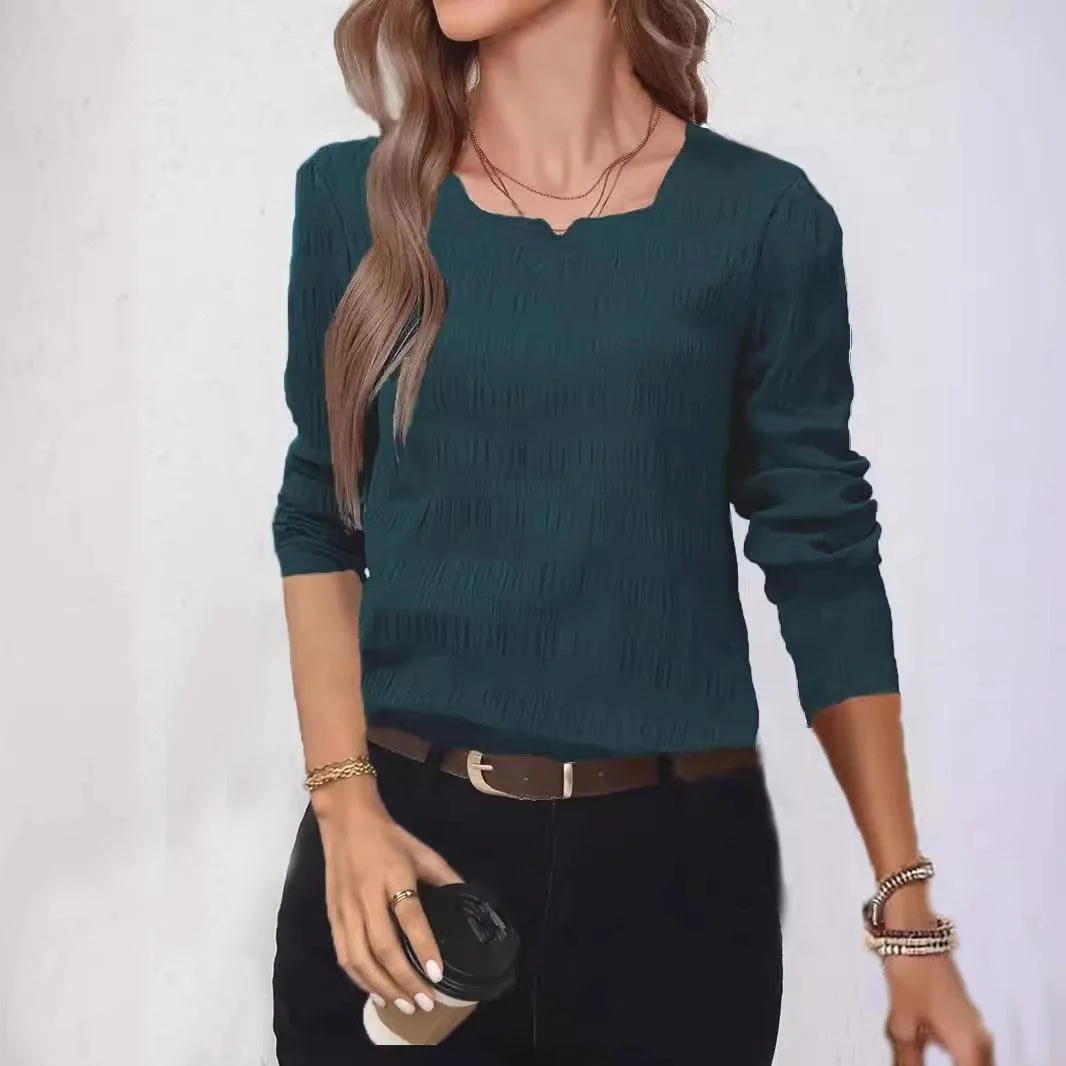 Elegant Women's Single Collar Long Sleeve Shirt Stylish Swedish Design Fashionable Ladies' Premium Shirt Pure Color
Elegant Women's Single Collar Long Sleeve Shirt Stylish Swedish Design Fashionable Ladies' Premium Shirt Pure Color