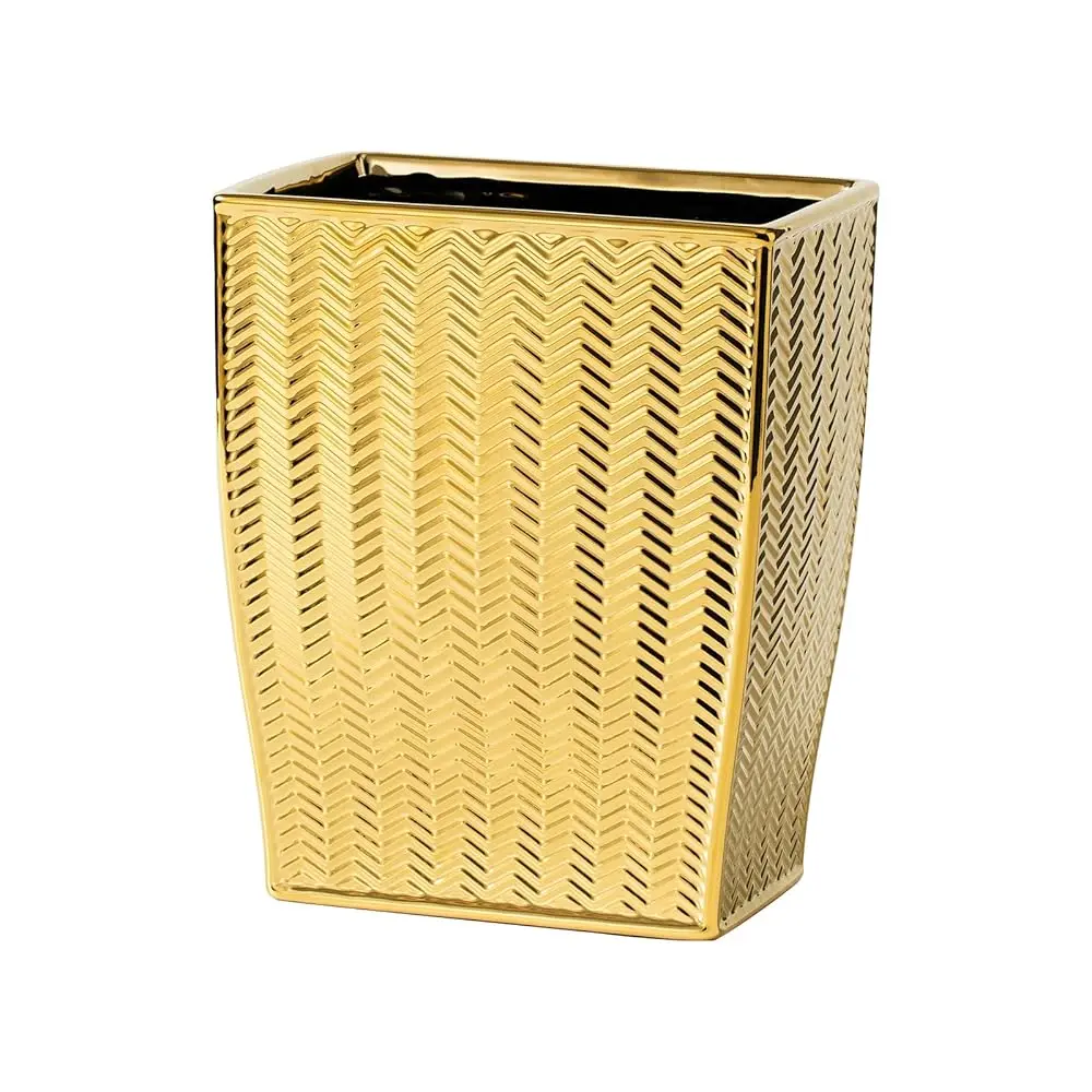 Bathroom Trash Can, Stylish Garbage Container Bin for Living Room, 1.32 Gallon/5 Liters Gold Small Trash Can, Waste Basket fo
Bathroom Trash Can, Stylish Garbage Container Bin for Living Room, 1.32 Gallon/5 Liters Gold Small Trash Can, Waste Basket fo
