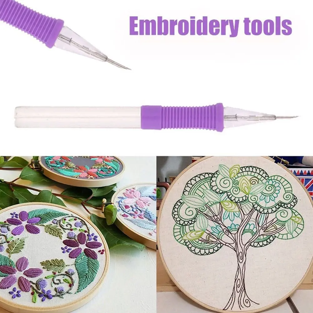 DIY Plastic Cross-Stitch Stitching Punch Weaving Threader Sewing Accessories Embroidery Pen Embroidery Tool
DIY Plastic Cross-Stitch Stitching Punch Weaving Threader Sewing Accessories Embroidery Pen Embroidery Tool