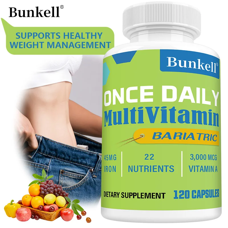 Vitamin Supplement, Once Daily Weight Loss Multivitamin, Multimineral with Iron 45 mg, Supports Weight Management, 120 Capsules
Vitamin Supplement, Once Daily Weight Loss Multivitamin, Multimineral with Iron 45 mg, Supports Weight Management, 120 Capsules