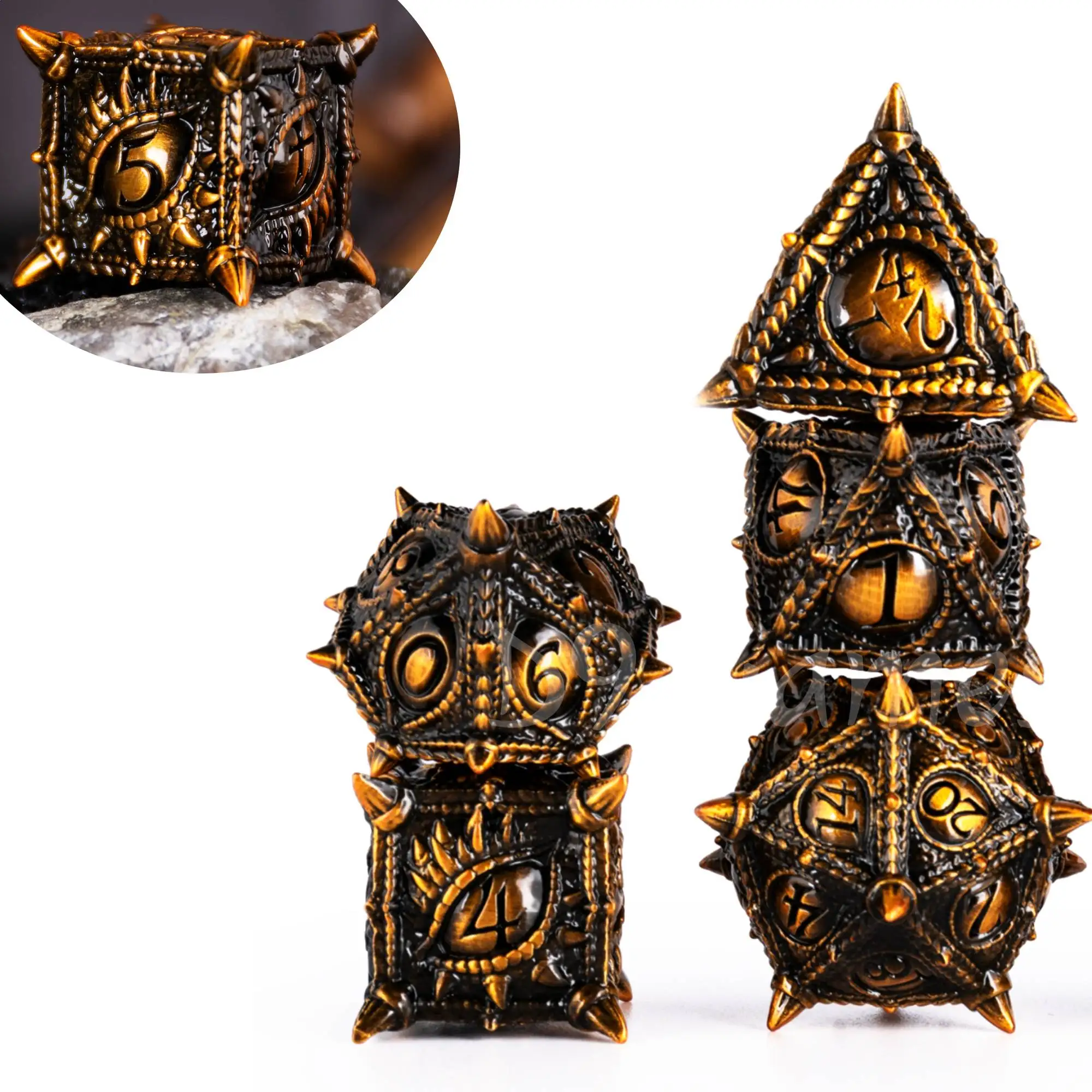 7x Dragon Metal Dice DND Dice sets Polyhedral Metal Dices set for Dungeons and Dragons Role Playing Dice D&D RPG dice with box
7x Dragon Metal Dice DND Dice sets Polyhedral Metal Dices set for Dungeons and Dragons Role Playing Dice D&D RPG dice with box