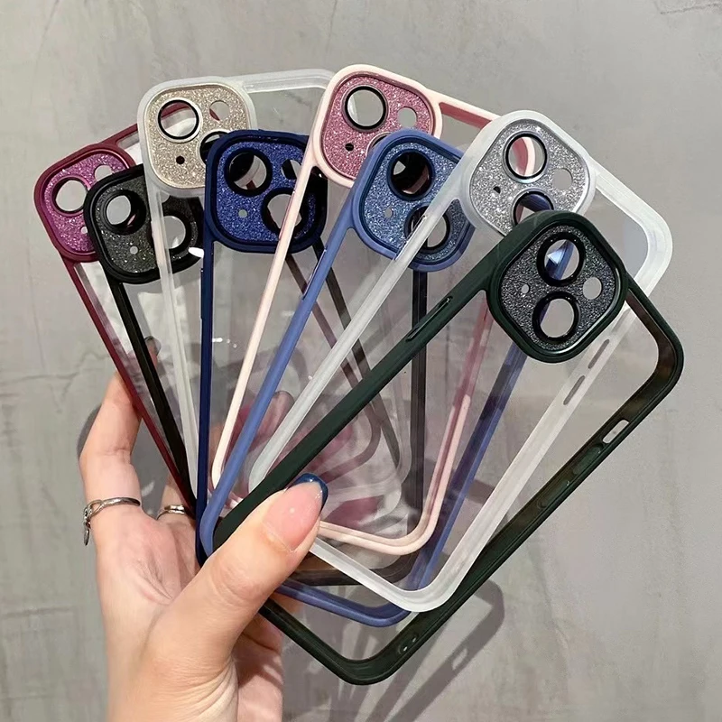 10 piece Glitter Diamond Camera Protect Clear Case For iPhone 13 12 11 Pro Max Shockproof Colorful Bumper Hard Back Cover Capa
10 piece Glitter Diamond Camera Protect Clear Case For iPhone 13 12 11 Pro Max Shockproof Colorful Bumper Hard Back Cover Capa