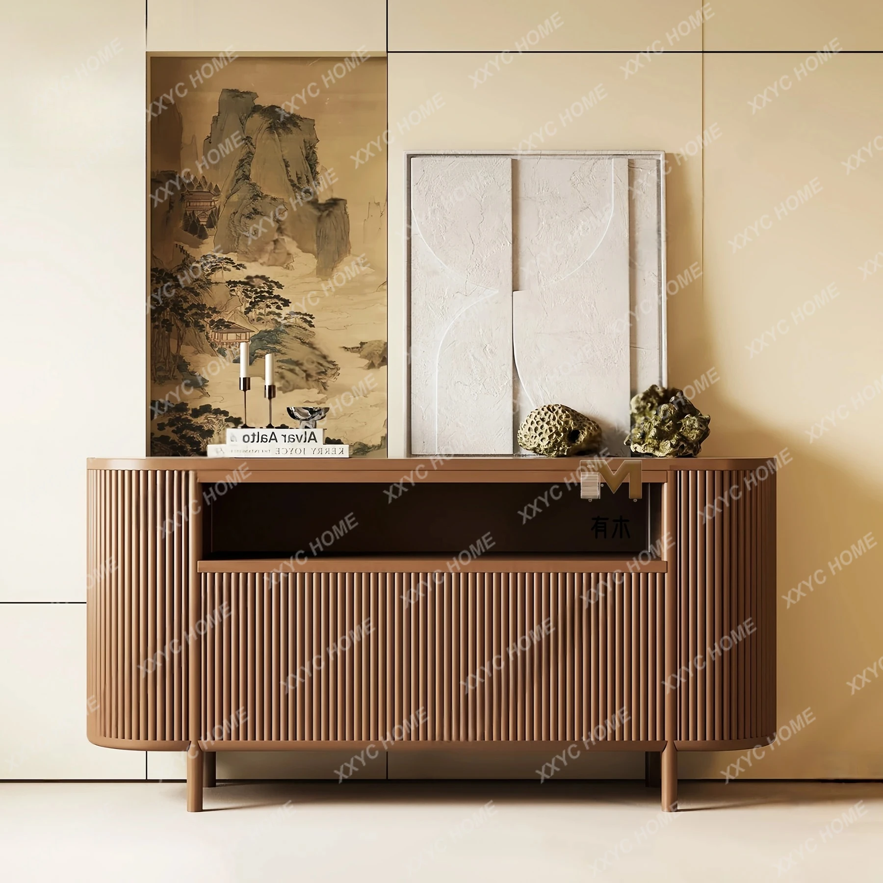 YYNew Chinese style antique style dining side cabinet decorated against the wall storage retro homestay living room display
YYNew Chinese style antique style dining side cabinet decorated against the wall storage retro homestay living room display