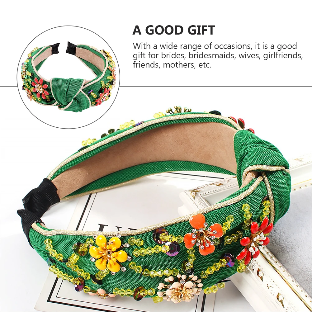 Crystal Floral Headb Retro Wrap Safe Materials Comfort Women Headdress Party Makeup Hairb Bridesmaids Bright Flowers Rhinestones
Crystal Floral Headb Retro Wrap Safe Materials Comfort Women Headdress Party Makeup Hairb Bridesmaids Bright Flowers Rhinestones