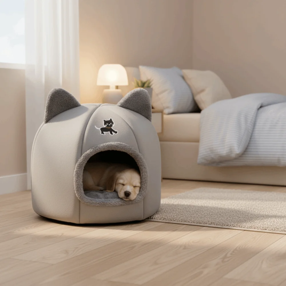 Universal Semi-Closed Winter Cat Nest Cartoon Cozy Windproof Cat Cave Warm Anti-Slip Pet Castle House for Cats and Dogs
Universal Semi-Closed Winter Cat Nest Cartoon Cozy Windproof Cat Cave Warm Anti-Slip Pet Castle House for Cats and Dogs